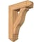 Ekena Millwork Funston Arts and Crafts Smooth Bracket w/ Offset Brace, Western Red Cedar, 7 1/2"W x 26"D x 34"H BKT0806X26X34FST03SWR - alternate 1